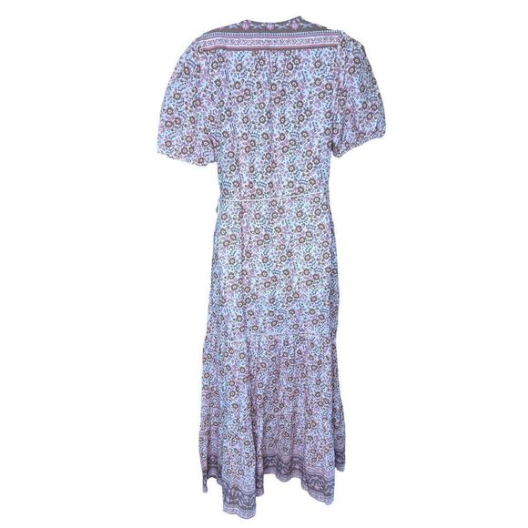 Faherty Orinda Organic Cotton Floral Maxi Dress NWT Size Small - Picture 10 of 13